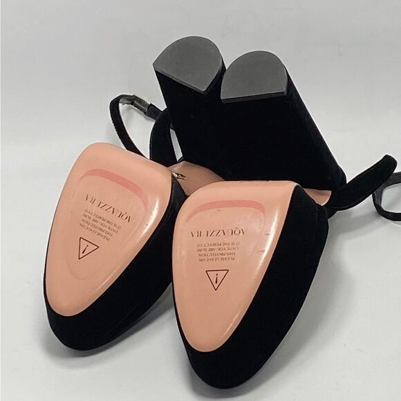 Aquazzura So High Velvet Platform Pumps size 39.5 - Picture 11 of 12